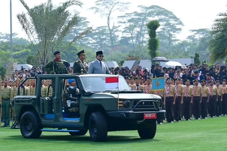 HUT ke-81 TNI, Prabowo Tegaskan TNI Tak Terpisahkan Dari Rakyat